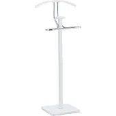 Merkloos dressboy met broekhanger - 109,5 x 47 x 30 cm - slaapkamer - tot 10 kg - wit