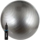 Avento Fitness/Gymbal + Pomp - Ø 65cm - Zilver