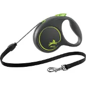 Flexi Hondenriem Rollijn Black Design Koord M Groen 5 M