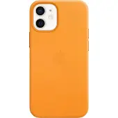 Apple iPhone 12 mini Back Cover met MagSafe Leer California Poppy