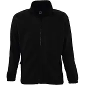 Sols Heren North Full Zip Outdoor Fleece Jacket (Zwart)