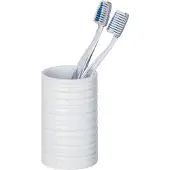 Wenko tandenborstelhouder Mila 6,5 x 10 cm keramiek wit