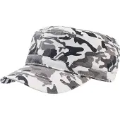 Atlantis Mannen, Kappen, Chino katoenen uniform militaire pet (pak van 2), Veelkleurig, (Eén maat voor iedereen)