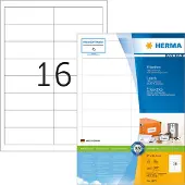 Herma Premium 4672 permanent hechtende etiketten A4 97 x 33,8 mm wit (1.600 etiketten)