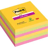 3M Post-it super sticky notes gelijnd Carnival 101 x 101 mm (6 pack)