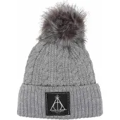 Harry Potter Unisex Adult Deathly Hallows Beanie (Grijs)