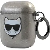 Karl Lagerfeld Zaak (Hoofdtelefoon hoes), Hoofdtelefoon Tassen + Beschermende Covers, Zwart