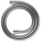 Duravit Doucheslang 125 cm – Anti-Knik & Draaibaar – TwistStop – Kunststof Metaallook – Universeel 1/2" – Chroom Hoogglans