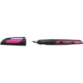 Stabilo Ergonomische schoolpen STABILO EASYbuddy, penpunt A, zwart/magenta