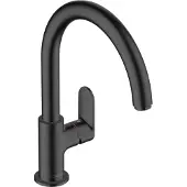Hansgrohe Vernis Blend M35 - Keukenmengkraan - Ééngreeps bediening - 210mm maat - Draaibare uitloop - 1 straalfunctie - Mat Zwart