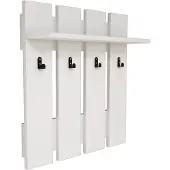 Hannah Home Kapstok Josh | spaanplaat wit 70x70x18 cm wandkapstokken | NADUVI