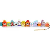 Cubika , houten kralen voor knuffelbeestjes, kabouters