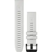 Garmin Quickfit 22 mm siliconen band, zilverkleurig. Zilver. One size