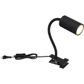 Globo Zwarte klemlamp Robby