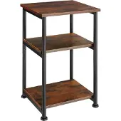 TecTake - Bijzettafel Memphis 34x30x59cm - donkerbruin - 34x30x59cm - 404668