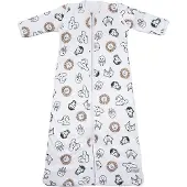 Meyco Baby Slaapzak Winter Animal - afritsbare mouwen - multicolour - 70cm - winterslaapzak