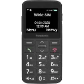 Panasonic KX-TU160 gebruiksvriendelijke mobiele telefoon Juodas, 2,4 ", TFT-LCD, 240 x 320, USB-versie USB-C, (2.40", 32000 MB, 0.30 Mpx), Sleutel mobiele telefoon, Zwart