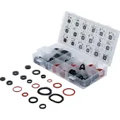 Bgs 8059: Assortiment afdichtingen: rubber en vezel, 141-delig.