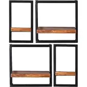 SIT Möbel SIT Furniture PANAMA Wandrekenset, oud metaal/mango hout
