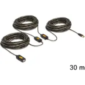 DeLOCK hoge kwaliteit actieve USB2.0 verlengkabel 30m - 30 meter