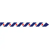 Talamex Frisian Pennant Rood,Wit,Blauw 400 cm