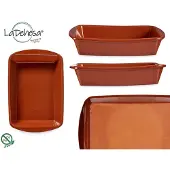 Bigbuy Ovenschaal Vuurvast 26 X 19,5 X 5,5 Cm klei Terracotta