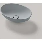 Resigres Lavabo 1341 waskom ovaal 50x35cm solid surface grijs