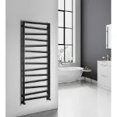 Sapho Zig badkamerradiator 60x157cm mat zwart