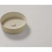Resigres Lavabo 8003 waskom rond 40x10cm solid surface beige