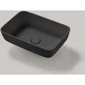 Resigres Lavabo 1301 waskom rechthoekig 50x35cm solid surface zwart