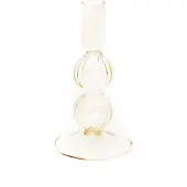 Housevitamin Bubbel Kandelaar - Amber - 9x16cm