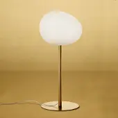 Foscarini Design tafellamp Gregg, dimbaar, messing / goud, Woon-/ Eetkamer, Glas, Design, tafellamp