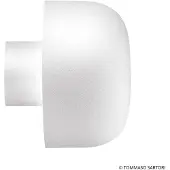 Flos Architectural LED-wandlamp buiten Bellhop, wit / opaal, Aluminium, Design, LED wandlamp buiten