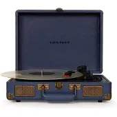 Crosley Cruiser Plus Deluxe Portable Turntable Bluetooth Out Navy
