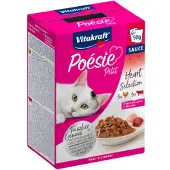 Vitakraft Poésie Petit Heart Selection natvoer kat (6 x 50 g) 3 verpakkingen (18 x 50 g)