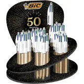 BIC 4-kleuren Balpen "Frozen Gold" Medium