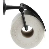 Duravit Starck T - Toiletrolhouder met deksel, zwart mat 0099404600