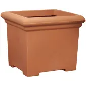 Prestige Grote vierkante 400l terracotta plantenbak bloempot