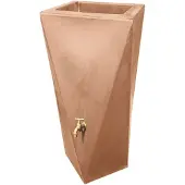 Prestige Regenton manhattan twist gewassen terracotta 250L incl. messing kraantje
