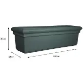 Prestige 70L grijze raamplantenbak bloempot
