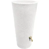 Prestige Regenton manhattan rond wit 160L incl. messing kraantje