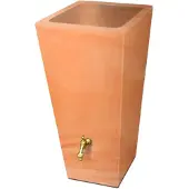 Prestige Regenton manhattan gewassen terracotta 200L incl. messing kraantje