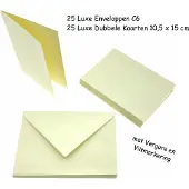 Benza 25 Luxe Enveloppen 114 x 162 mm met Bijpassende Dubbele Kaarten
