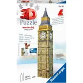 Ravensburger 3D Mini Big Ben puzzel - 60 stukjes - Formaat 24 cm