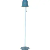 QAZQA Buiten vloerlamp blauw incl. LED 3-staps dimbaar op solar - Ferre
