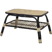 Bloomingville Loue Bijzettafel, Zwart, Rotan
