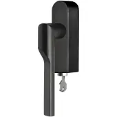 Formani Rivio by Gensler GL101-DKLOCK-O draaikiepgarnituur afsluitbaar rechtsdraaiend - PVD mat zwart