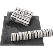 Cawö Badlaken Lifestyle Stripes Kiesel (70 x 180 cm)