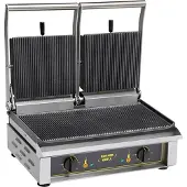 Roller Grill dubbel contactgrill (gegroefd/gegroefd)