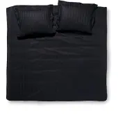 Damai Linea - Dekbedovertrek - 200x200/220 cm - Tweepersoons - Zwart + 2 kussenslopen 60x70